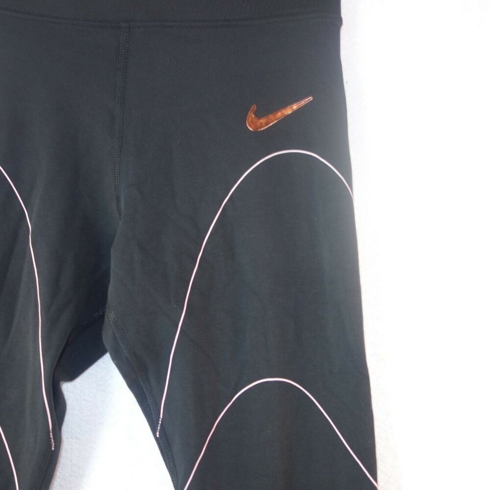 NEW Nike Legasee Leg-A-See Women's Small High Waisted Leggings BLACK - Picture 3 of 9